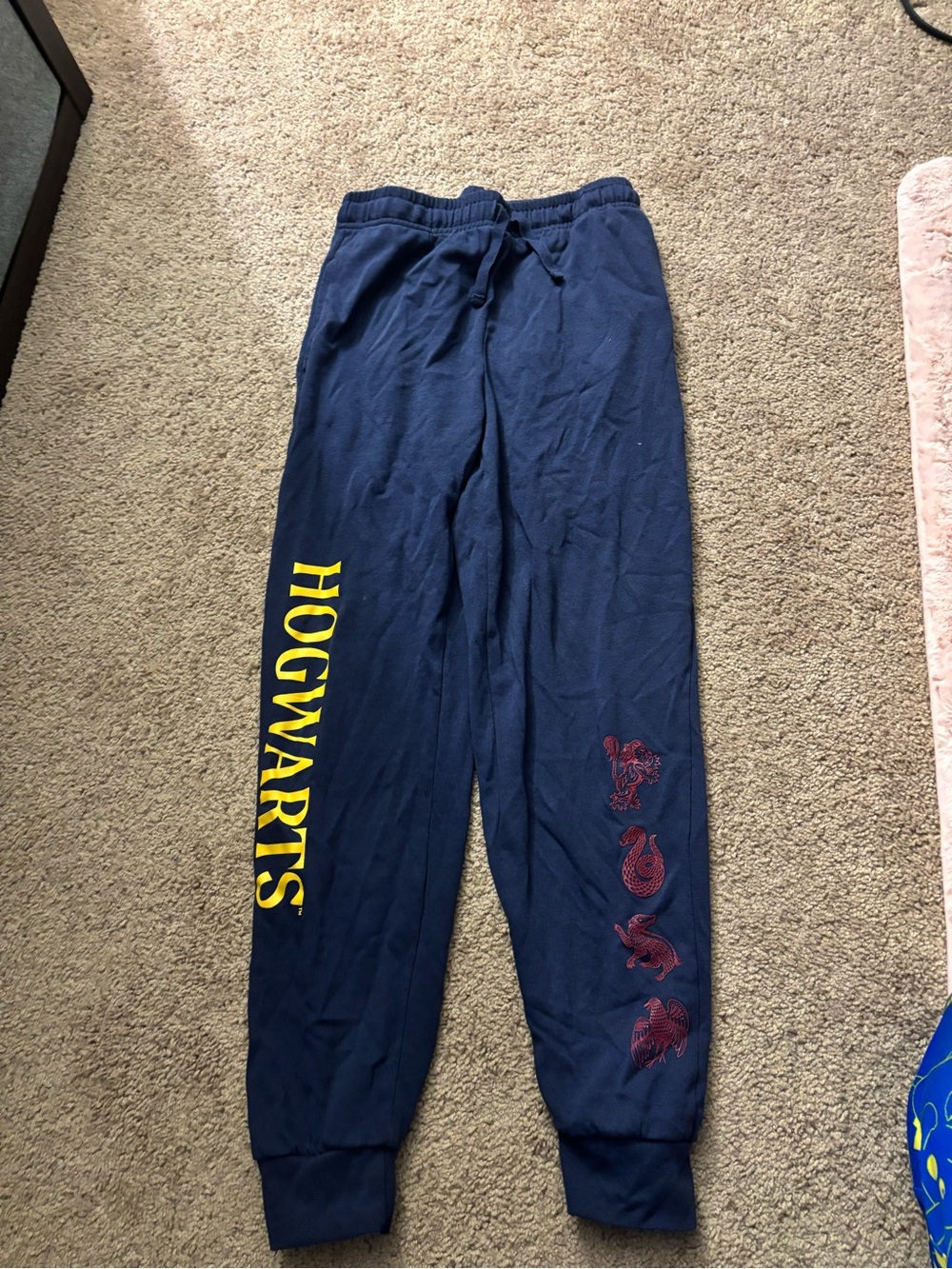 Hogwarts Navy Blue Graphic Jogger Sweatpants